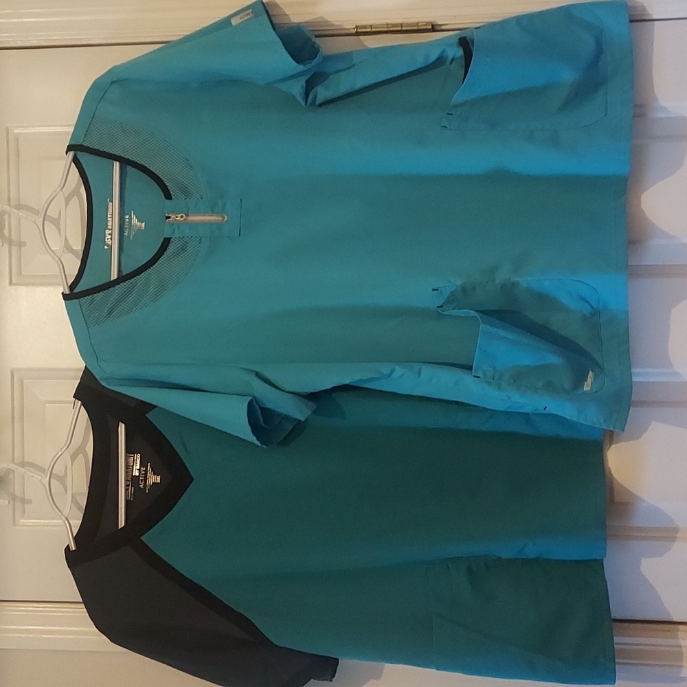 Lot Of 2 Grey's Anatomy Active 3XL Scrub Tops